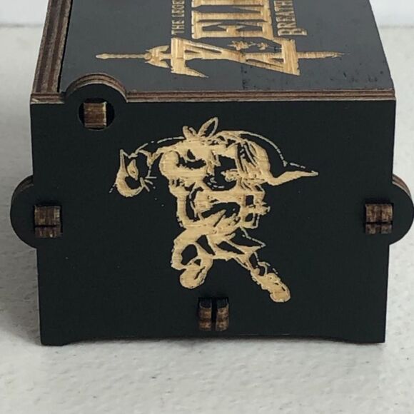 Zelda Breathe Of Wind Hand Crank Music Box Black Gaming Link - Picture 7 of 9